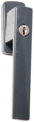 Gomboss/Perfekto Nagyalakú Ablakfélkilincs Zárható Téglalap Alakú Antracit (49-000074-70)