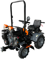 Evotools Minitractor/Motocultor diesel 4X4 Evotools PLUS R1200, putere 12 CP, 456 CC, motor 4 timpi Kama, 3+1 viteze, latime lucru 1050 cm, adancime lucru 10 - 35 cm, priza de putere laterala, contine: freze 3