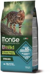 Monge BWild Grain Free Sterilised száraz macskatáp - tonhal, borsó 1, 5 kg