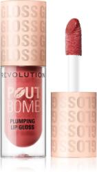 Revolution Beauty Pout Bomb lip gloss cu efect de crestere culoare Melba Warm Peach 4.6 ml