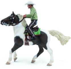 Papo Figurina Papo - Cai si Ponei, Cowboy si Calul Sau Figurina