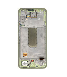Samsung A346B Galaxy A34 5G kompatibilis LCD kijelző + érintő, kerettel, lime (GH82-31201C)