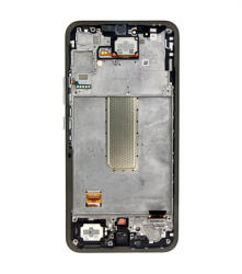 Samsung A346B Galaxy A34 5G kompatibilis LCD kijelző + érintő, kerettel, szürke (GH82-31201A)