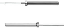 Rebel Active RBA-2201 - olimpiai egyenes súlyzórúd, 220 cm, 16 kg, ezüst