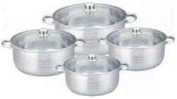 Berghome Line BL-1463 indukciós 8 részes edénykészlet hőálló fedővel (3.4L, 4.5L, 6.0L, 7.5L), (KRK04)