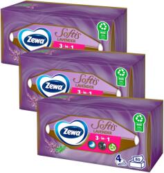 Zewa Softis 4 rétegű dobozos Papír zsebkendő - Lavender 3x80db