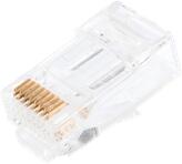 NIKOMAX Csatlakozó Dugó UTP, CAT6, 8P8C, RJ45, 50 100db-os csomag, átfűzhető NMC-RJ88RZ50UE1-PT-100 (NMC-RJ88RZ50UE1-PT-100)