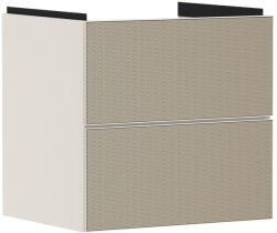 Hansgrohe Xevolos E 2 fiókos mosdószekrény 58x47, 5 cm, matt homok / texturált bronz 54176390 (54176390)