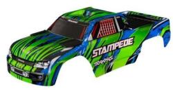 Traxxas karosszéria Stampede zöld (kapocs nélküli) (TRA3620A-GRN)