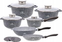 Klönberg KB-3927 indukciós 12 részes gránit bevonatú edénykészlet, (2.3L, 4.3L, 6.2L, 1.2L, 1.5L, 3.5L) (KRK29)