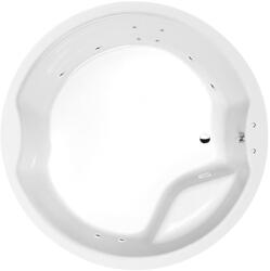Sapho POLYSAN ROYAL kör alakú kád, Active Hydro, 172x49cm, króm (73211.1010) (73211.1010)