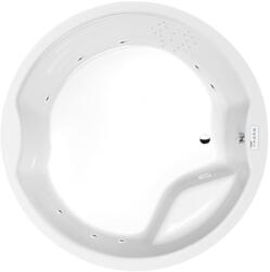 Sapho POLYSAN ROYAL kör alakú kád, Highline Hydro, 172x49cm, króm (73211.5010) (73211.5010)