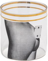 Seletti Pahar de apă TOILETPAPER TWO OF SPADES, 8, 5 cm, Seletti (SLT15984) Pahar