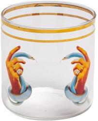 Seletti Pahar de apă TOILETPAPER HANDS WITH SNAKES 8, 5 cm, Seletti (SLT15981) Pahar