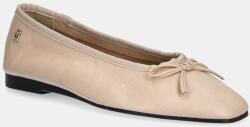 Tommy Hilfiger bőr balerina cipő BALLERINA SOFT LEATHER bézs, FW0FW08355 - bézs Női 36