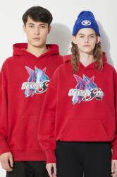 Levi's pamut melegítőfelső Levi's® x Gundam SEED piros, nyomott mintás, kapucnis, A7415.0000 - piros S