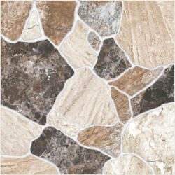 Izida Gresie tip piatra, Pergola Mix 9019E11, 45.6x45.6 cm, portelanata, bej, maro, finisaj mat, 1.26mp cut (3800171708159)