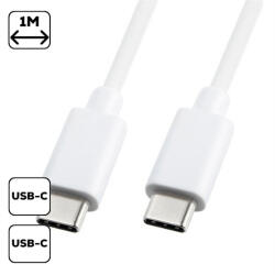 Cellect Töltő- és adatkábel USB-C USB-C, 1m, fehér (MDCU-TYPEC-TYPEC-W)