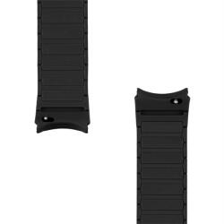 Tactical MagBand 20mm Samsung Galaxy Watch 4/5/6 mágneses szilikon szíj, fekete (869) - phoner