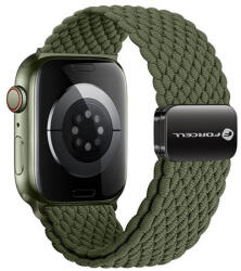 Forcell F-Design FA02 Apple Watch 38/40/41mm nylon mágneses szíj, sötét olívazöld - phoner