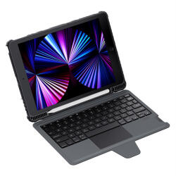 Nillkin Bumper Combo Apple iPad 10.2" billentyűzetes flip tok, fekete - phoner