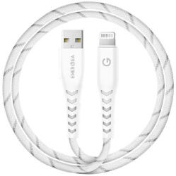 Energea Nyloflex C89 USB / Lightning MFI szövet töltő- és adatkábel, MFI 1.5m, fehér (CBL-NF-WHT150)