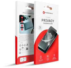 Forcell Privacy Iphone 12 Pro Max betekintésgátló kijelzővédő üvegfólia, fekete - phoner