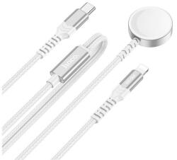 hoco. CW54 wireless töltő 2in1, ( Apple Watch + töltőkábel ) fehér