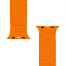 Tactical MagBand Apple Watch 42/44/45/49 mágneses szilikon szíj, szürke/narancs (861) - phoner