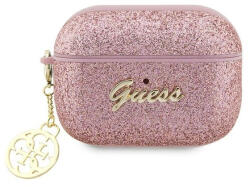 Guess Glitter Flake 4G Charm Apple AirPods Pro 2 tok , rózsaszín (GUAP2GLGSHP) - phoner
