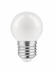 GTV LD-B45C01W-WH LED izzó, B45C, FEHÉR, E27, 1, 0W, AC220-240V, 270°, 50lm (LD-B45C01W-WH)