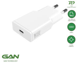 4smarts PDPlug Slim USB-C hálózati adapter, 25W GaN, fehér (4S541123)
