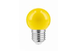 GTV LD-B45C01W-YW LED izzó, B45C, SÁRGA, E27, 1, 0W, AC220-240V, 270°, 50lm (LD-B45C01W-YW)