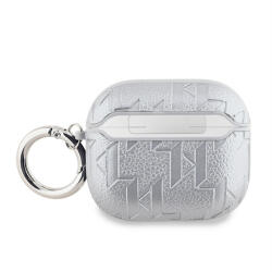 Karl Lagerfeld PU Embossed Karl Head Apple AirPods 3 tok, ezüst (KLA3PGKIPS) - phoner