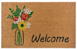 Hanse Home Kókuszrost lábtörlő 75x45 cm Hello & Flowers - Hanse Home - bonami - 5 629 Ft