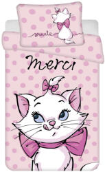 Marie Disney Marie cica Merci gyerek, ovis ágyneműhuzat 100×135 cm, 40×60 cm