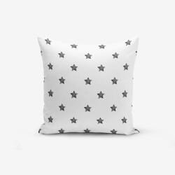 Minimalist Cushion Covers White Background Star fekete-fehér pamutkeverék párnahuzat, 45 x 45 cm - Minimalist Cushion Covers