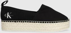 Calvin Klein Jeans espadrilles PLATFORM ESPADRILLE ML BTW fekete, platformos - fekete Női 40