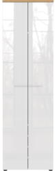 Germania Fehér-natúr színű ruhásszekrény tölgyfa dekorral 60x198 cm Aledo - Germania
