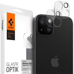 Spigen Optik Apple iPhone 15/ iPhone 15 Plus, Tempered kameravédő fólia, átlátszó (2db) (AGL06916)