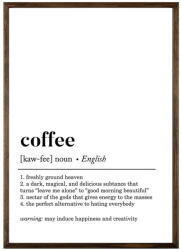 Wallity Keretezett poszter 50x70 cm Coffee - Wallity