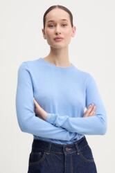 HUGO BOSS pamut pulóver könnyű, fekete, 50514296 - kék M