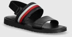 Tommy Hilfiger szandál CORE LTH STRAPPY SANDAL fekete, férfi, FM0FM05009 - fekete Férfi 43