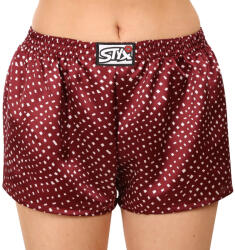 Styx Boxeri damă Styx elastic clasic din satin roșu (L681) L (152813)