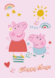 Brandmac Peppa malac Happy Days polár takaró 100x140cm BRM014022 (BRM014022)