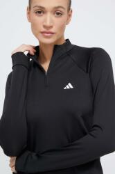 Adidas edzős pulóver fekete, sima, IS4028 - fekete S