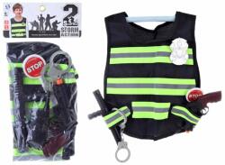 LAMPS Rendőr szett fényvisszaverő mellényel 34x41cm