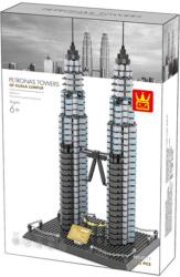 WANGE 5213 - Petronas tornyok Kuala Lumpur - Malájzia építőjáték - 100% kompatibilis minden más kedvelt márkával