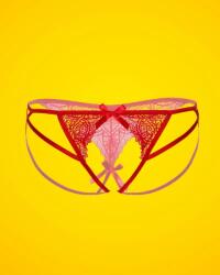 Daring Intimates 76028 - Piros nyitott tanga S/M