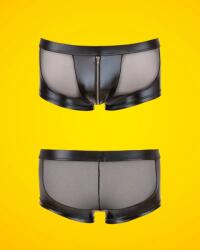Svenjoyment - Fényes necc boxer, dekoratív cipzárral S